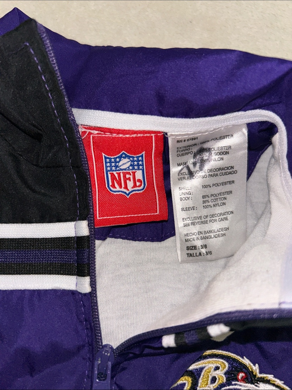Baby Ravens Jacket - Picture 3 of 4